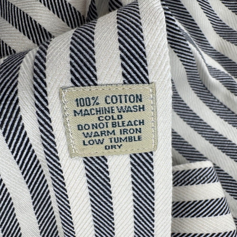 Peter Millar Mens Medium Striped Button Down Shirt Cotton Long Sleeve - Picture 4 of 6